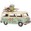 Clayre & Eef Model autobusu 17x7x11 cm Niebiesko-Beżowy