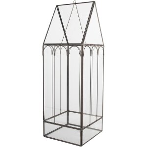Clayre & Eef Mini Szklarnia Dekoracyjna 15x15x45 cm