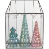 Clayre & Eef Mini Szklarnia Dekoracyjna 35x15x46 cm Czarno-Transparentna