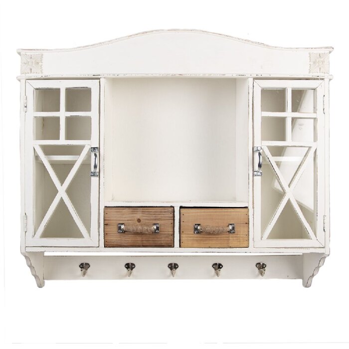 Clayre & Eef 5H0743 Szafka ścienna 76x16x65 cm</end>
