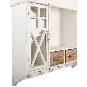 Clayre & Eef 5H0743 Szafka ścienna 76x16x65 cm</end>