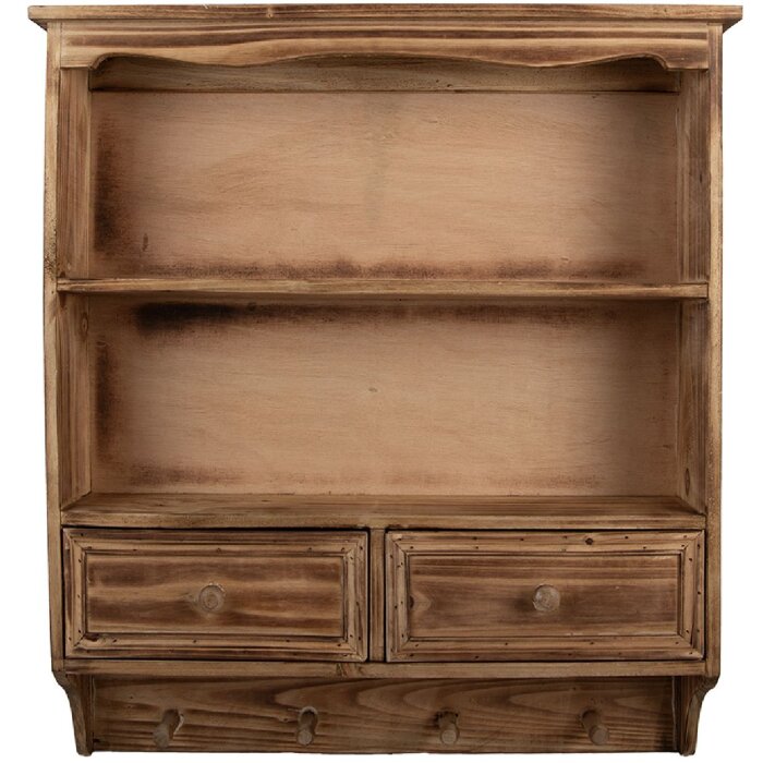 Clayre & Eef 5H0746 Szafka Ścienna 56x13x60 cm Drewniana Rustykalna