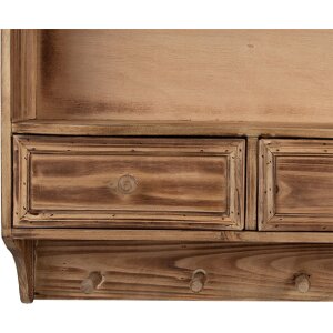 Clayre & Eef 5H0746 Szafka Ścienna 56x13x60 cm Drewniana Rustykalna
