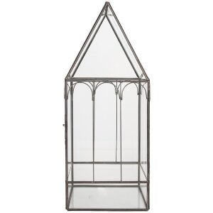 Clayre & Eef Mini Szklarnia Dekoracyjna 15x15x38 cm