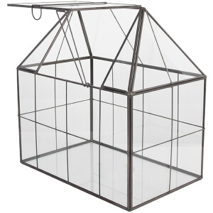 Clayre & Eef Mini Szklarnia Dekoracyjna 25x16x26 cm