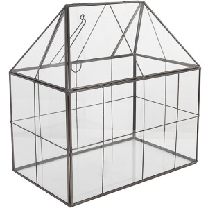 Clayre & Eef Mini Szklarnia Dekoracyjna 25x16x26 cm