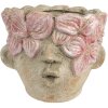 Clayre & Eef Doniczka Terakota Ø18x15 cm Beżowo-Różowa