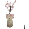 Clayre & Eef Doniczka Terakotowa 20x19x31 cm Beżowo-Różowa