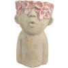 Clayre & Eef Donica Terakota 16x15x25 cm Beżowo-Czerwona