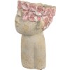 Clayre & Eef Donica Terakota 16x15x25 cm Beżowo-Czerwona