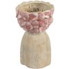 Clayre & Eef Donica Terakota 16x15x25 cm Beżowo-Czerwona