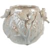 Clayre & Eef Doniczka 22x21x17 cm Zielono-Szara Terakota