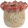 Clayre & Eef Donica Ø 19x16 cm Beżowo-Czerwona