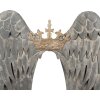 Clayre & Eef Skrzydła – Dekoracja ścienna 46x4x65 cm Szaro-Złota