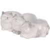 Clayre & Eef Doniczka Kot Szara 27x16x10 cm