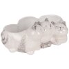 Clayre & Eef Doniczka Kot Szara 27x16x10 cm