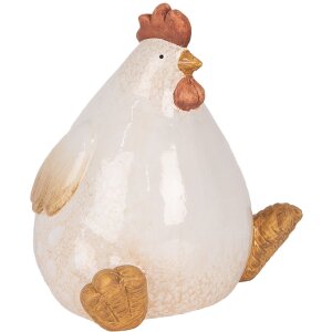 Clayre & Eef Kurczak Dekoracyjny 18x14x17 cm Beżowo-Brązowy
