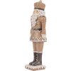 Clayre & Eef Dekoracja Orzech Łamacz 6x5x18 cm Brązowo-Biała