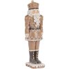 Clayre & Eef Dekoracja Orzech Łamacz 6x5x18 cm Brązowo-Biała