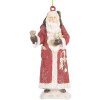 Clayre & Eef 6PR5533 Dekoracja Wisząca Święty Mikołaj 5x3x11 cm