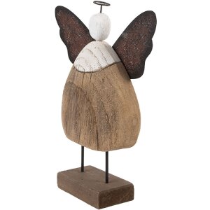 Clayre & Eef Anioł Dekoracyjny 20x6x25 cm Brązowy