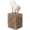 Clayre & Eef 6H2418 Dekoracja Serce Drewniana 7x6x15 cm