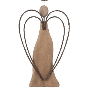 Clayre & Eef Anioł Dekoracja Świąteczna 14x4x26 cm