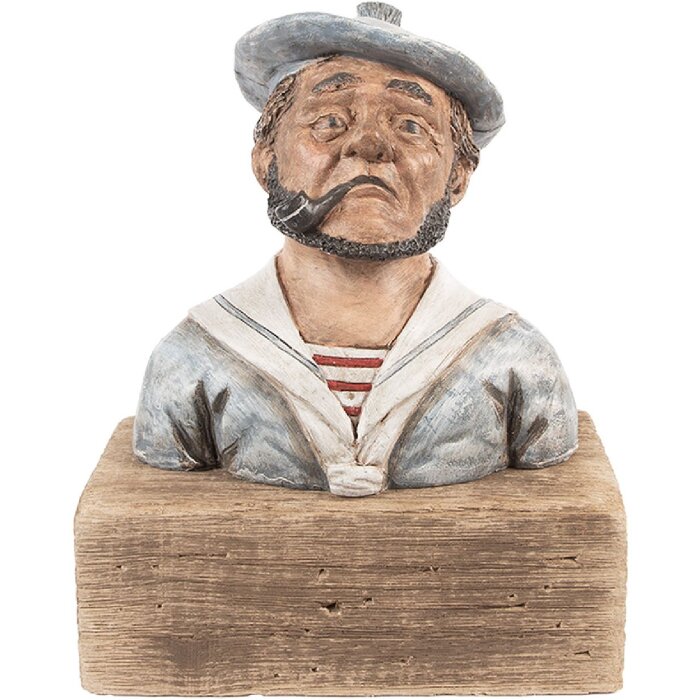 Clayre & Eef 6H2426 Marynistyczna Figurka Matros 19x11x24 cm
