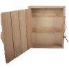 Clayre & Eef Pudełko na klucze 24x7x30 cm rustykalne brązowo-białe