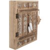 Clayre & Eef Pudełko na klucze 24x7x30 cm rustykalne brązowo-białe