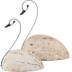 Clayre & Eef 6H2433L Dekoracja Łabędź 25x11x27 cm