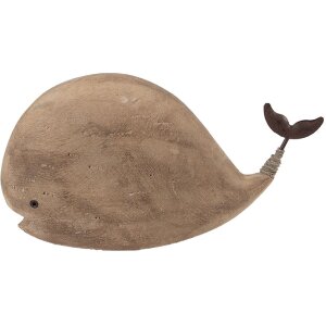 Clayre & Eef Wieloryb Dekoracyjny 26x7x14 cm