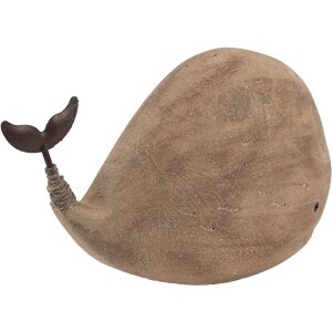 Clayre & Eef Wieloryb Dekoracyjny 26x7x14 cm
