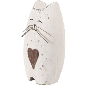 Clayre & Eef Kot Dekoracyjny 8x6x14 cm Drewno