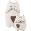 Clayre & Eef Dekoracja Kot 6x4x7 cm