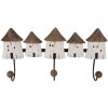 Clayre & Eef 6H2436 Wieszak ścienny 38x8x19 cm Drewno-Żelazo