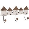 Clayre & Eef 6H2436 Wieszak ścienny 38x8x19 cm Drewno-Żelazo