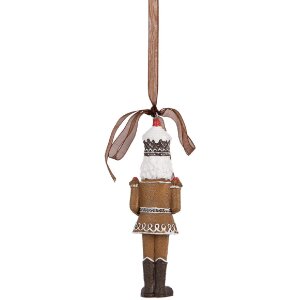 Clayre & Eef 6PR5390 Dekoracja Wisząca Łamacz Orzechów 4x2x13 cm