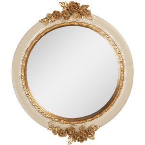 Lustro Clayre & Eef 62S339M 17x2x20 cm Beżowo-Złote
