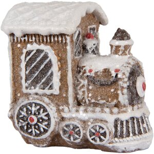Clayre & Eef Dekoracja Lokomotywa 5x3x5 cm