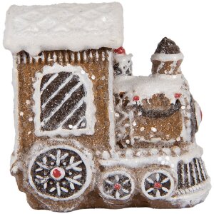 Clayre & Eef Dekoracja Lokomotywa 5x3x5 cm