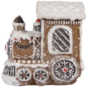Clayre & Eef Dekoracja Lokomotywa 5x3x5 cm