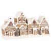 Clayre & Eef 6PR5377 Dekoracja Domków Brązowo-Biała 25x6x13 cm