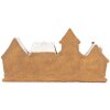 Clayre & Eef 6PR5377 Dekoracja Domków Brązowo-Biała 25x6x13 cm