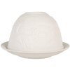 Clayre & Eef 6CE2210 Świecznik Porcelanowy Biały 12x8 cm