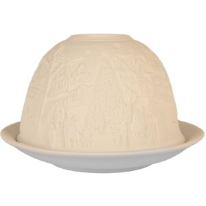 Clayre & Eef Świecznik na Świeczki Tealight Ø 12x8 cm