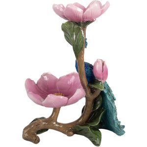 Clayre & Eef 6PR5799 Miska Dekoracyjna 18x12x24 cm Niebiesko-Różowa
