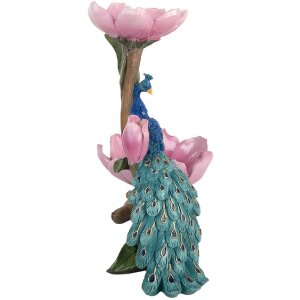 Clayre & Eef 6PR5799 Miska Dekoracyjna 18x12x24 cm Niebiesko-Różowa