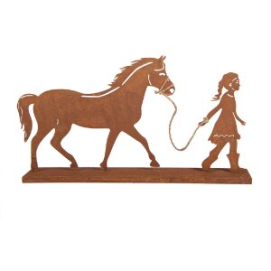 Clayre & Eef 6Y5929 Dekoracja Dziecko z Koniem 42x7x22 cm