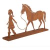 Clayre & Eef 6Y5929 Dekoracja Dziecko z Koniem 42x7x22 cm